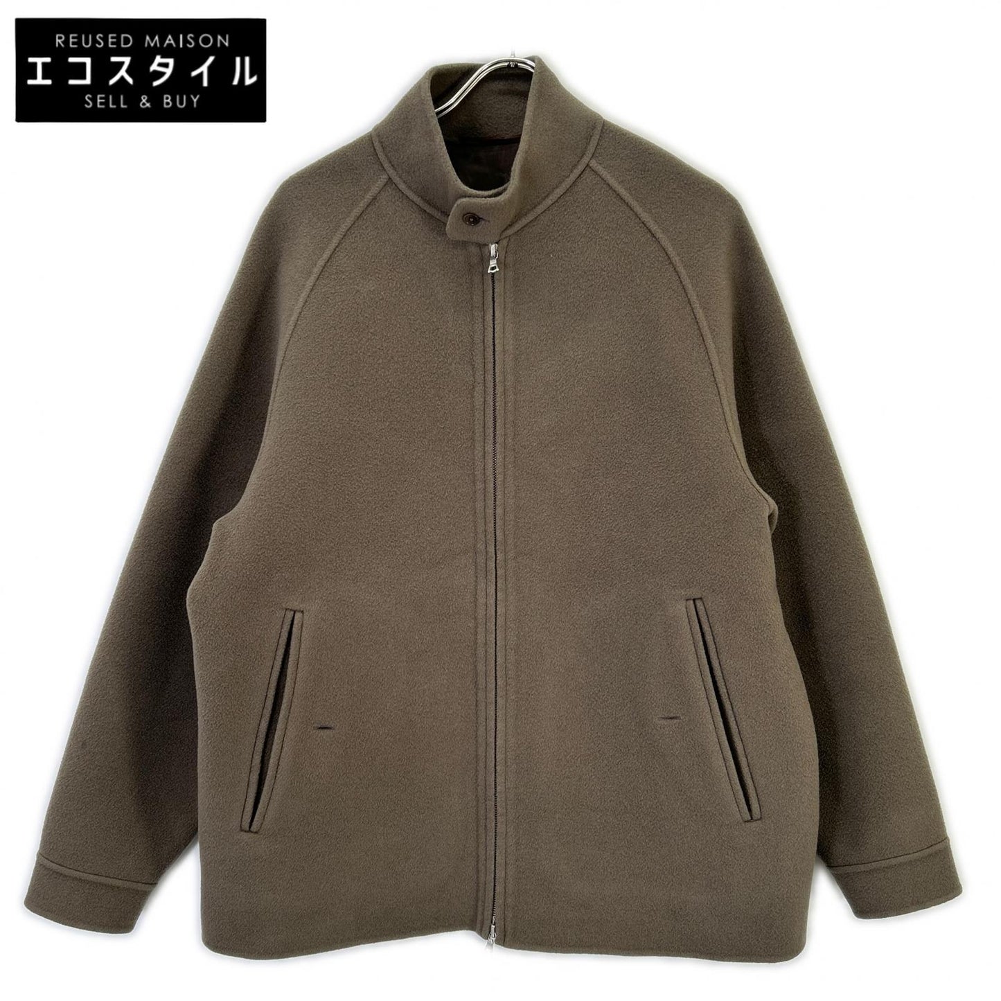 21AW A2728FJM210 ｸﾞﾚｰ ｶｼﾐｱ ｳｰﾙ ﾌﾞﾙｿﾞﾝ トップス 3 メンズ