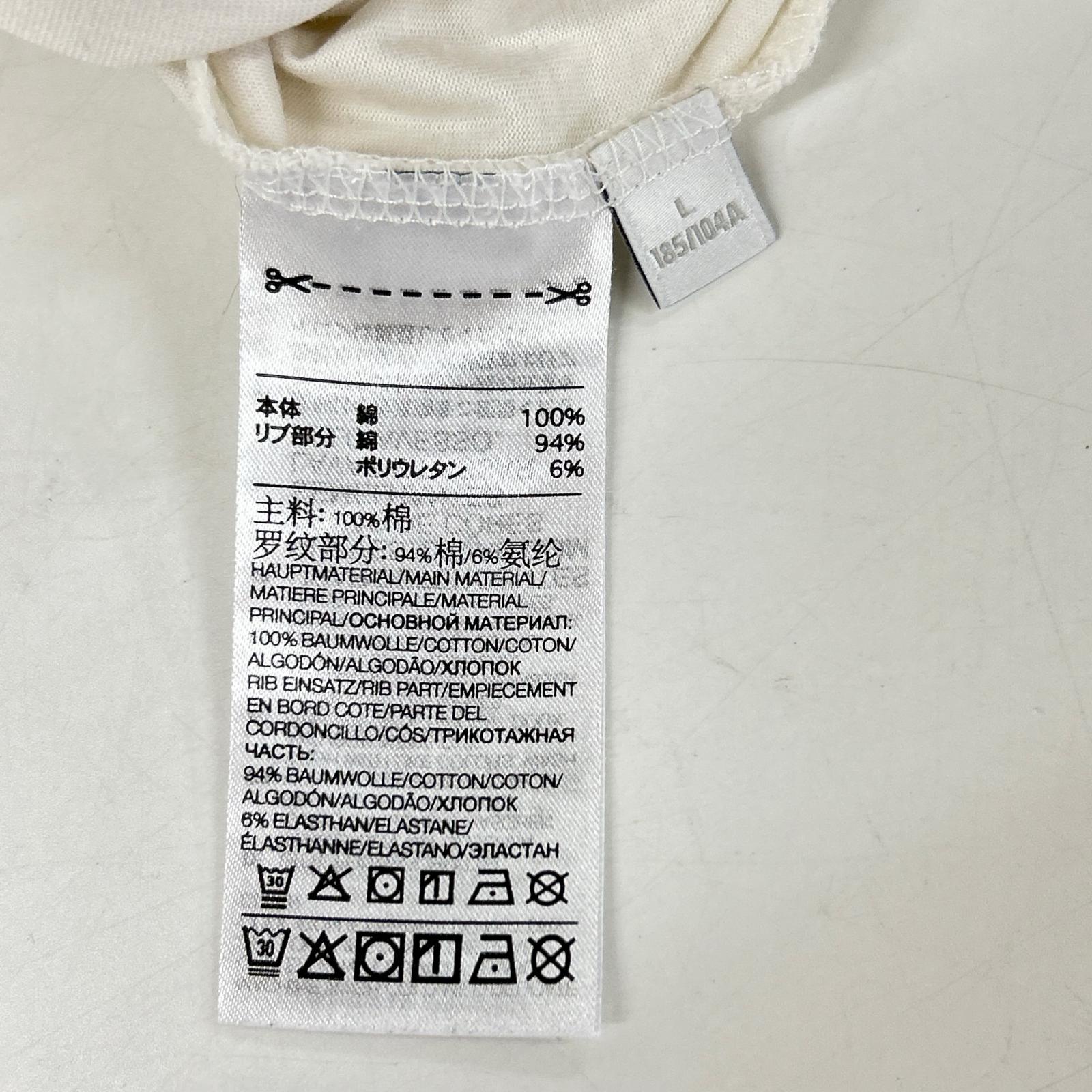 Y-3 ワイスリー IA1421 ホワイト スリーストライプ 長袖カットソー トップス