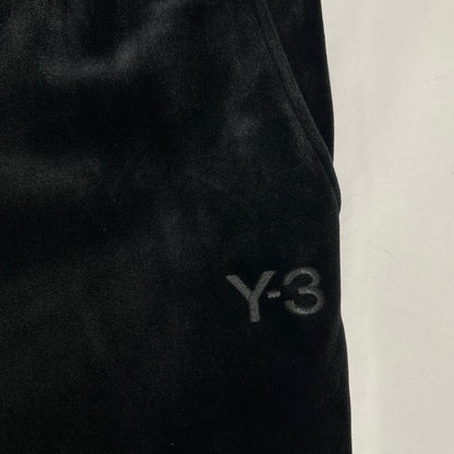Y-3 ワイスリー IL2147 ブラック VELVET SPACER CUFFED PANTS ベルベット カフ パンツ ボトムス