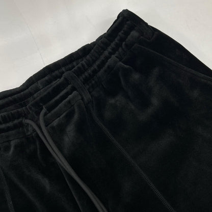 Y-3 ワイスリー IL2147 ブラック VELVET SPACER CUFFED PANTS ベルベット カフ パンツ ボトムス