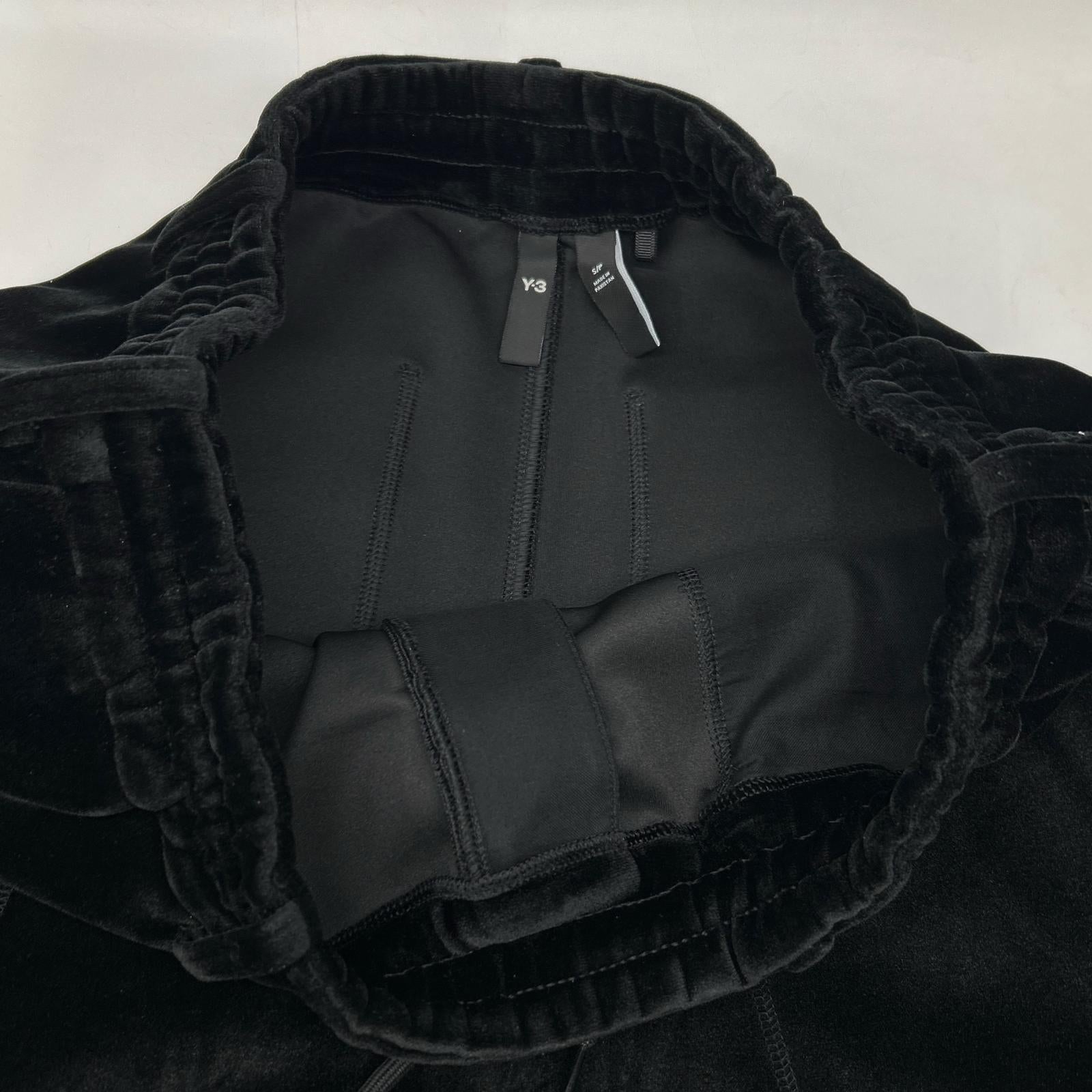 Y-3 ワイスリー IL2147 ブラック VELVET SPACER CUFFED PANTS ベルベット カフ パンツ ボトムス