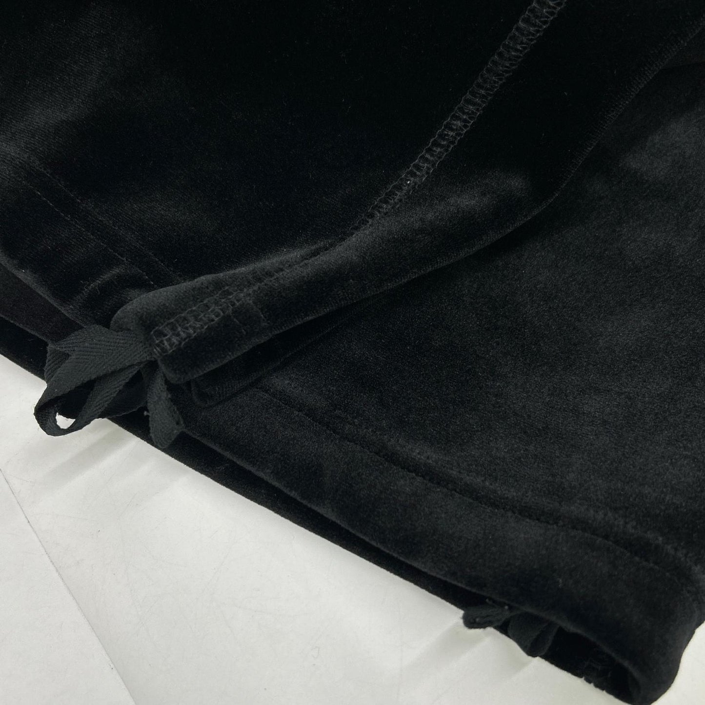 Y-3 ワイスリー IL2147 ブラック VELVET SPACER CUFFED PANTS ベルベット カフ パンツ ボトムス