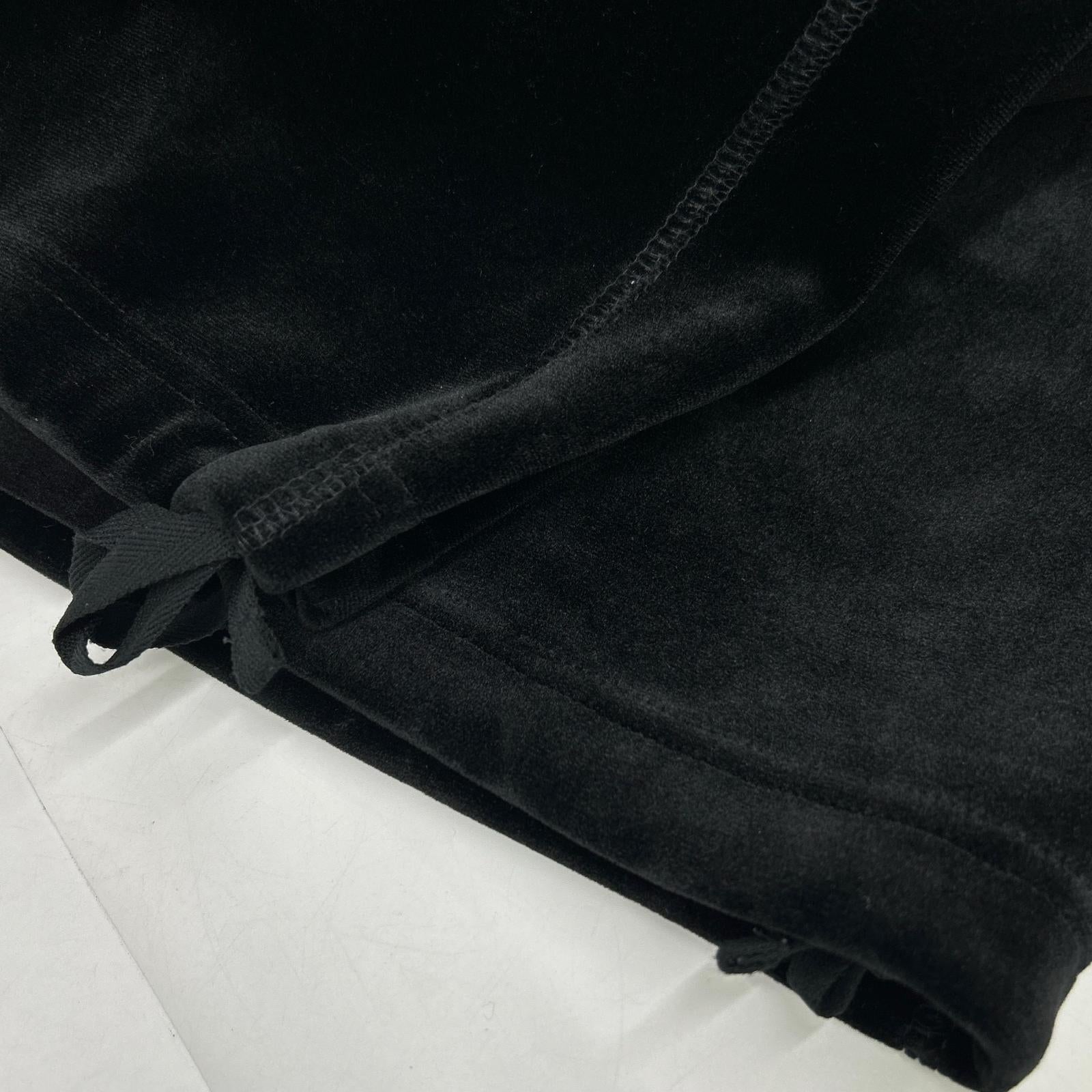 Y-3 ワイスリー IL2147 ブラック VELVET SPACER CUFFED PANTS ベルベット カフ パンツ ボトムス