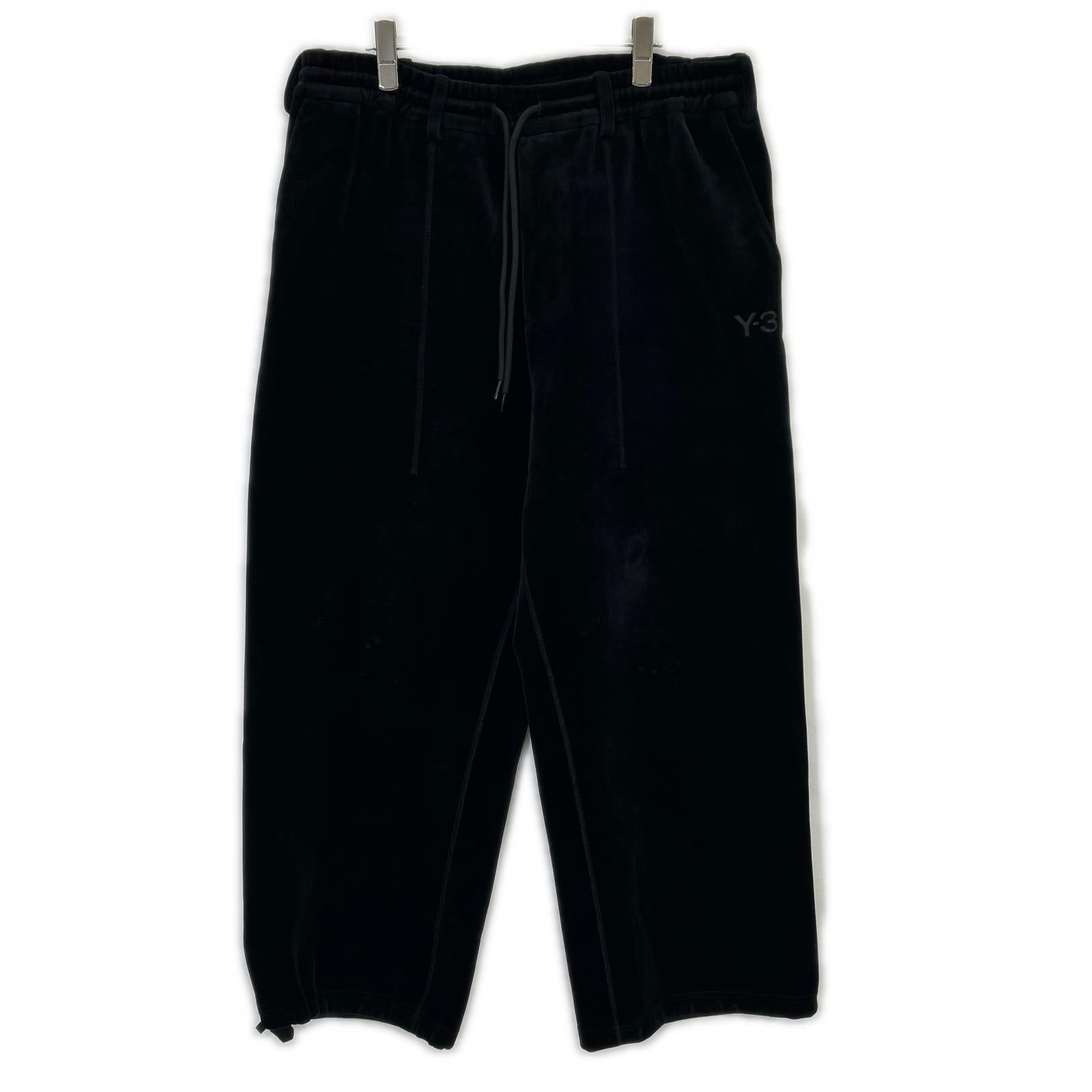 IL2147 BLACK VELVET SPACER CUFFED PANTS VELVET CUFF PANTS Bottoms S Men's