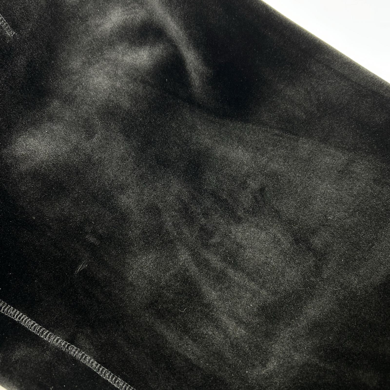 Y-3 ワイスリー IL2147 ブラック VELVET SPACER CUFFED PANTS ベルベット カフ パンツ ボトムス