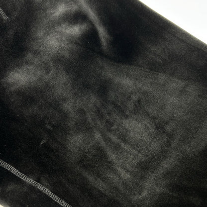 Y-3 ワイスリー IL2147 ブラック VELVET SPACER CUFFED PANTS ベルベット カフ パンツ ボトムス