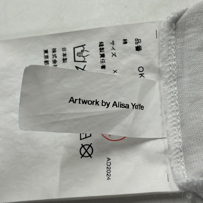 23SS OK-T103 White Alisa Yoffe Aoyama Renewal Commemorative Graphic Logo T-shirt Tops XXL Men's