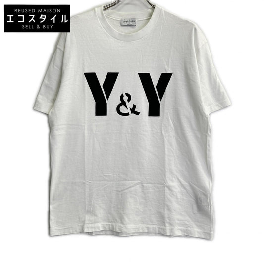 【SALE】 Yohji Yamamoto POUR HOMME ヨウジヤマモトプールオム HD-T77-087　ホワイト　顔料プリントＴシャツ トップス