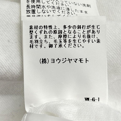 Yohji Yamamoto POUR HOMME ヨウジヤマモトプールオム HD-T77-087　ホワイト　顔料プリントＴシャツ トップス