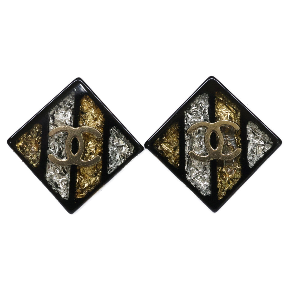 CHANEL シャネル 16C ココマーク スクエア ピアス