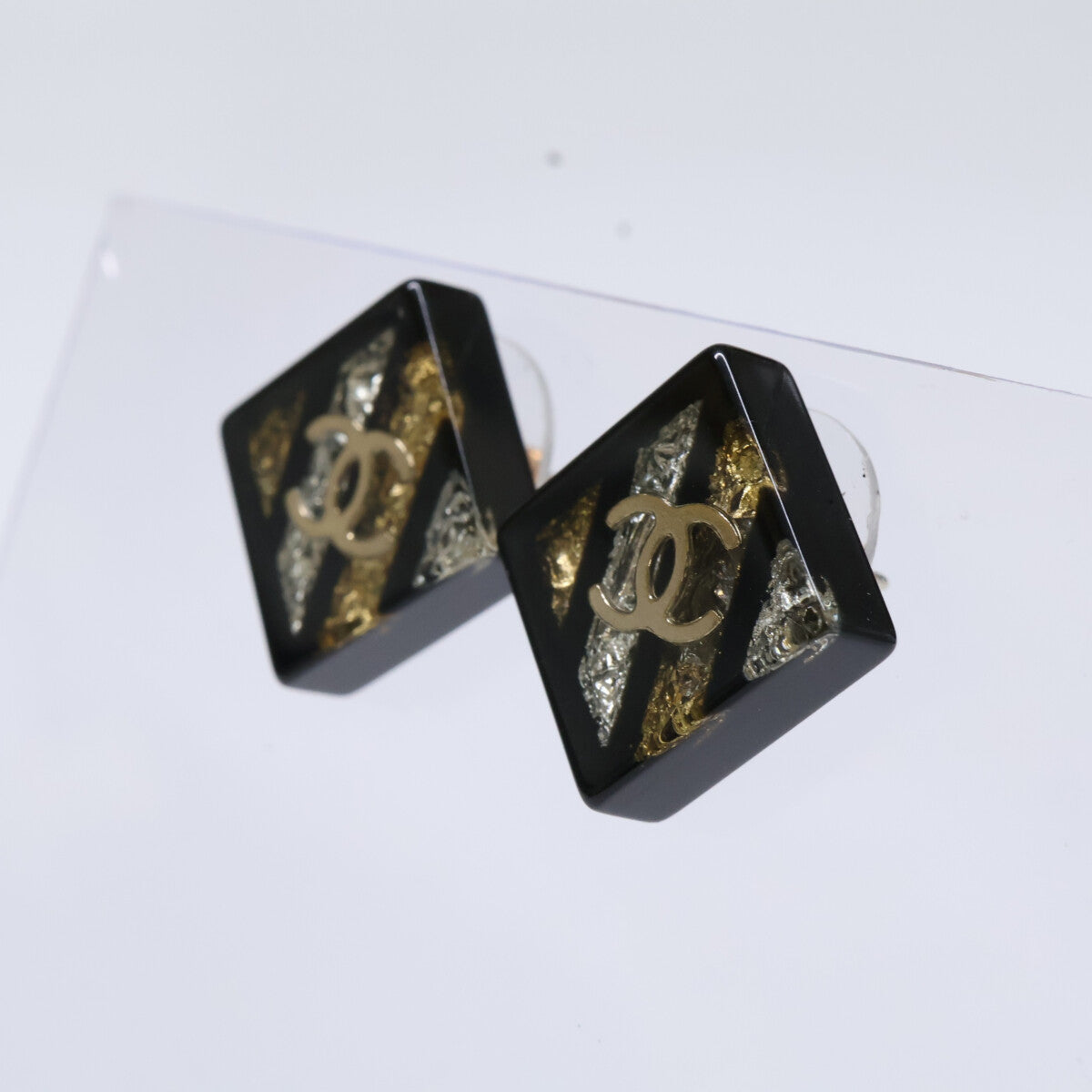 CHANEL シャネル 16C ココマーク スクエア ピアス