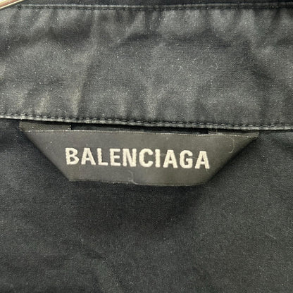 BALENCIAGA 巴黎世家 22年款 738761 黑色 TNM60 短袖衬衫 上衣