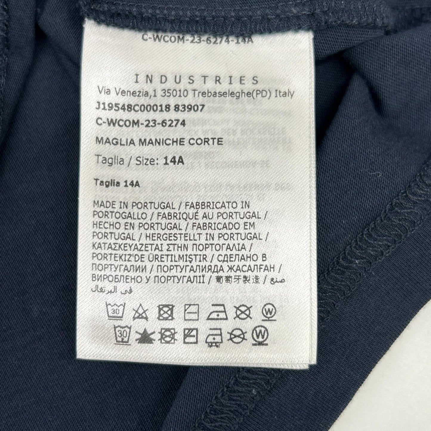 MONCLER モンクレール 23年製 ネイビー MAGLIA MANICHE CORTE トップス