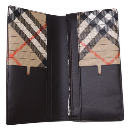 BURBERRY 博柏利 【美品】8123543 皮革长款钱包 带零钱包