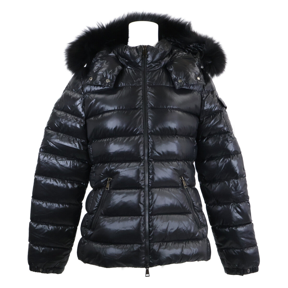 BADYFUR Fur/Hooded Down Jacket, Size 3, Women's