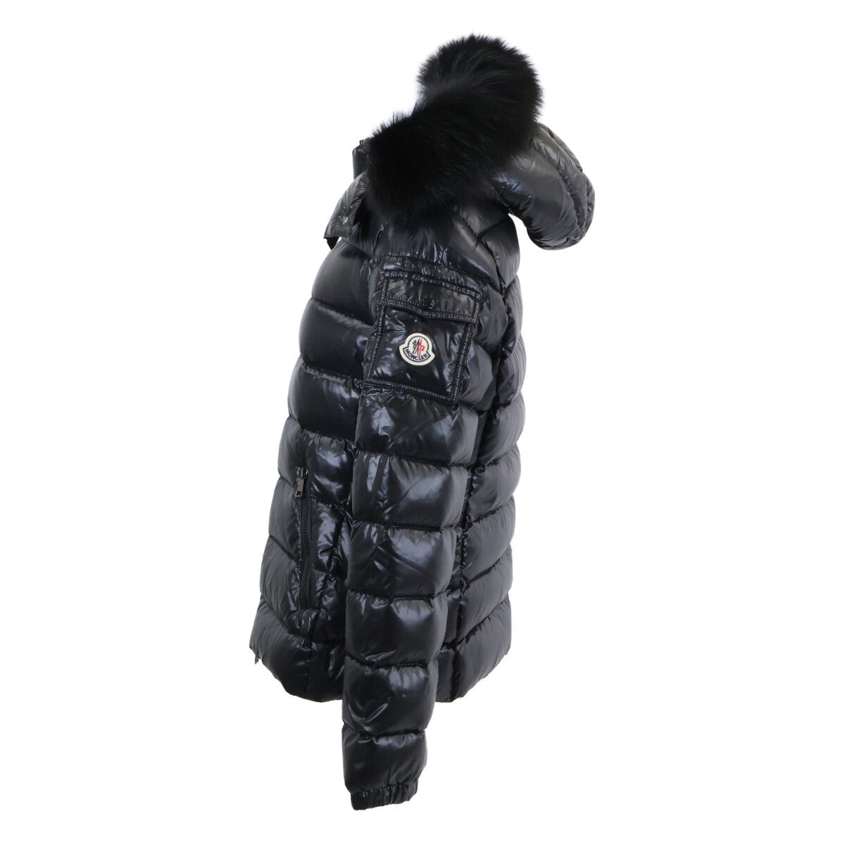 BADYFUR Fur/Hooded Down Jacket, Size 3, Women's