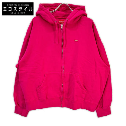 25FW Pink Small Box Zip Up Hooded Sweatshirt Tops X L Men's