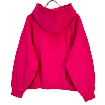 25FW Pink Small Box Zip Up Hooded Sweatshirt Tops X L Men's