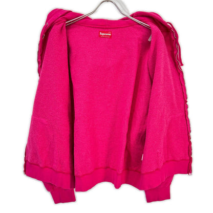 25FW Pink Small Box Zip Up Hooded Sweatshirt Tops X L Men's