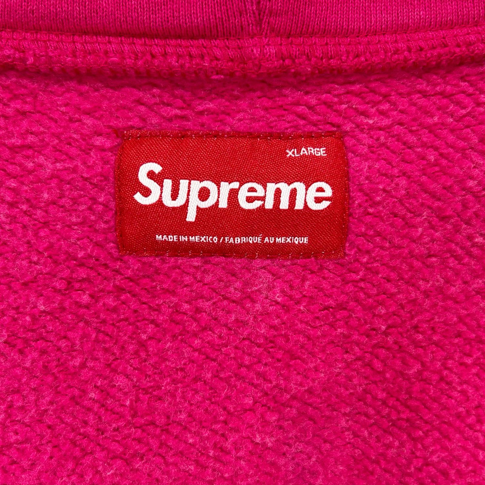 25FW Pink Small Box Zip Up Hooded Sweatshirt Tops X L Men's