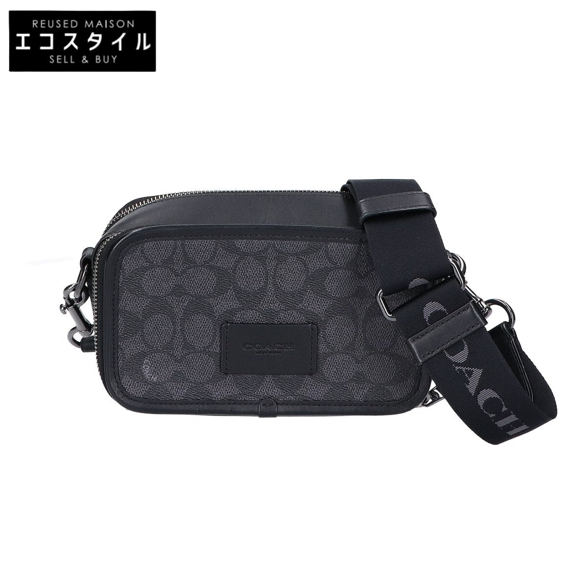 COACH コーチ 【美品】CW365 ワイアット クロスボディ バッグ・シグネチャー キャンバス ショルダーバッグ