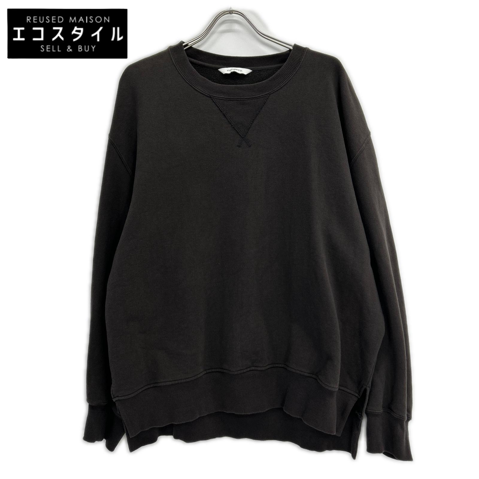 VICTIM ヴィクティム VTM-21-SW-111 ダークブラウン BIG SWEAT トップス