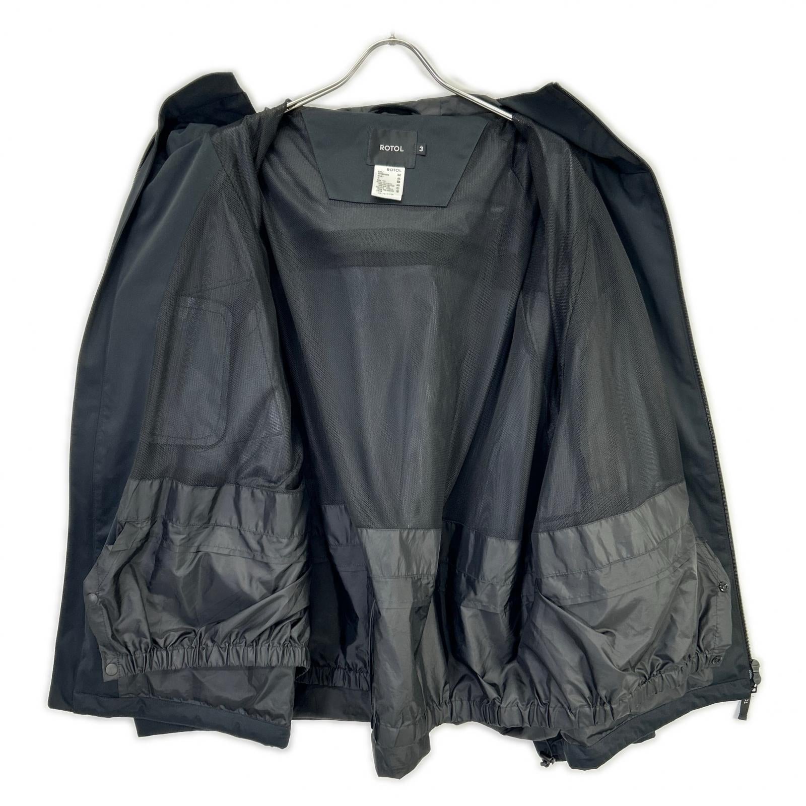 ROTOL ロトル R23W0YC03 ブラック 23AW SHELL PARKA mark:1.3 ジャケット ジャケット