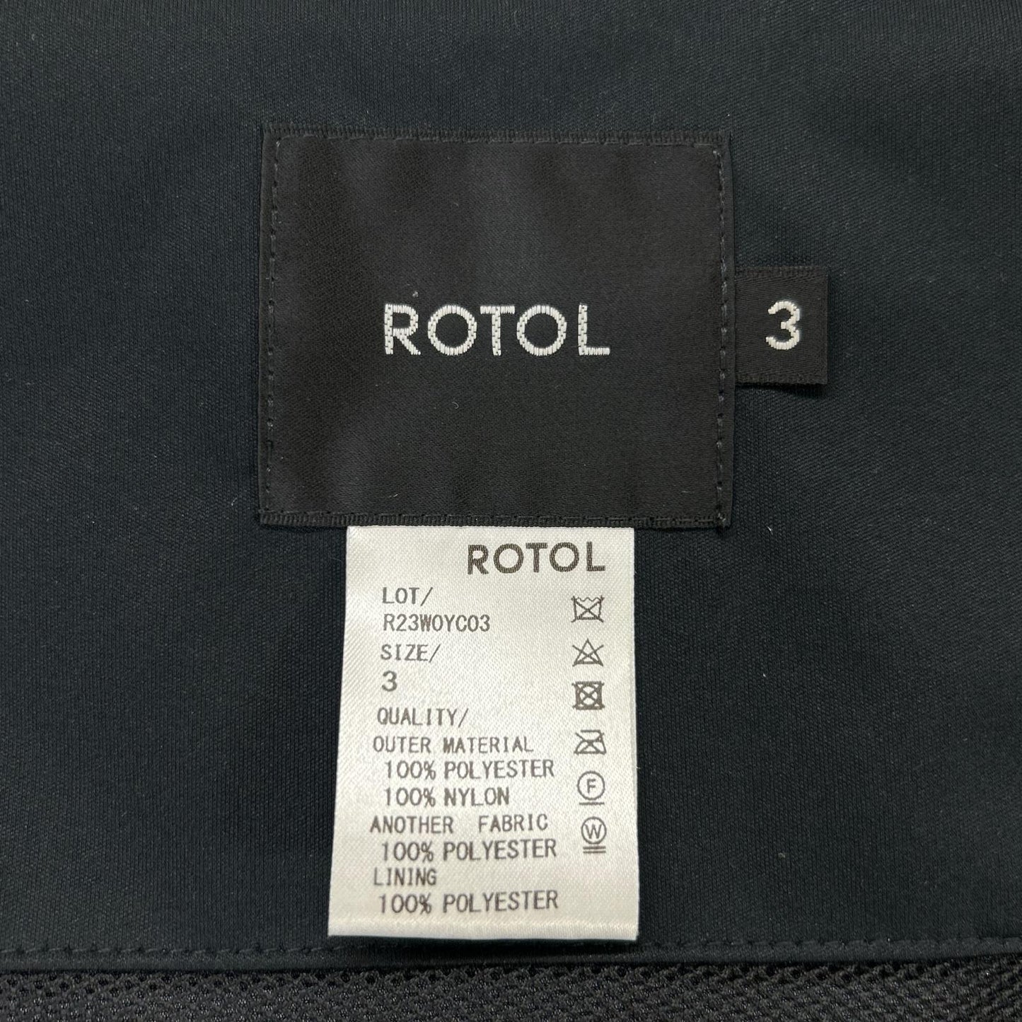 ROTOL ロトル R23W0YC03 ブラック 23AW SHELL PARKA mark:1.3 ジャケット ジャケット
