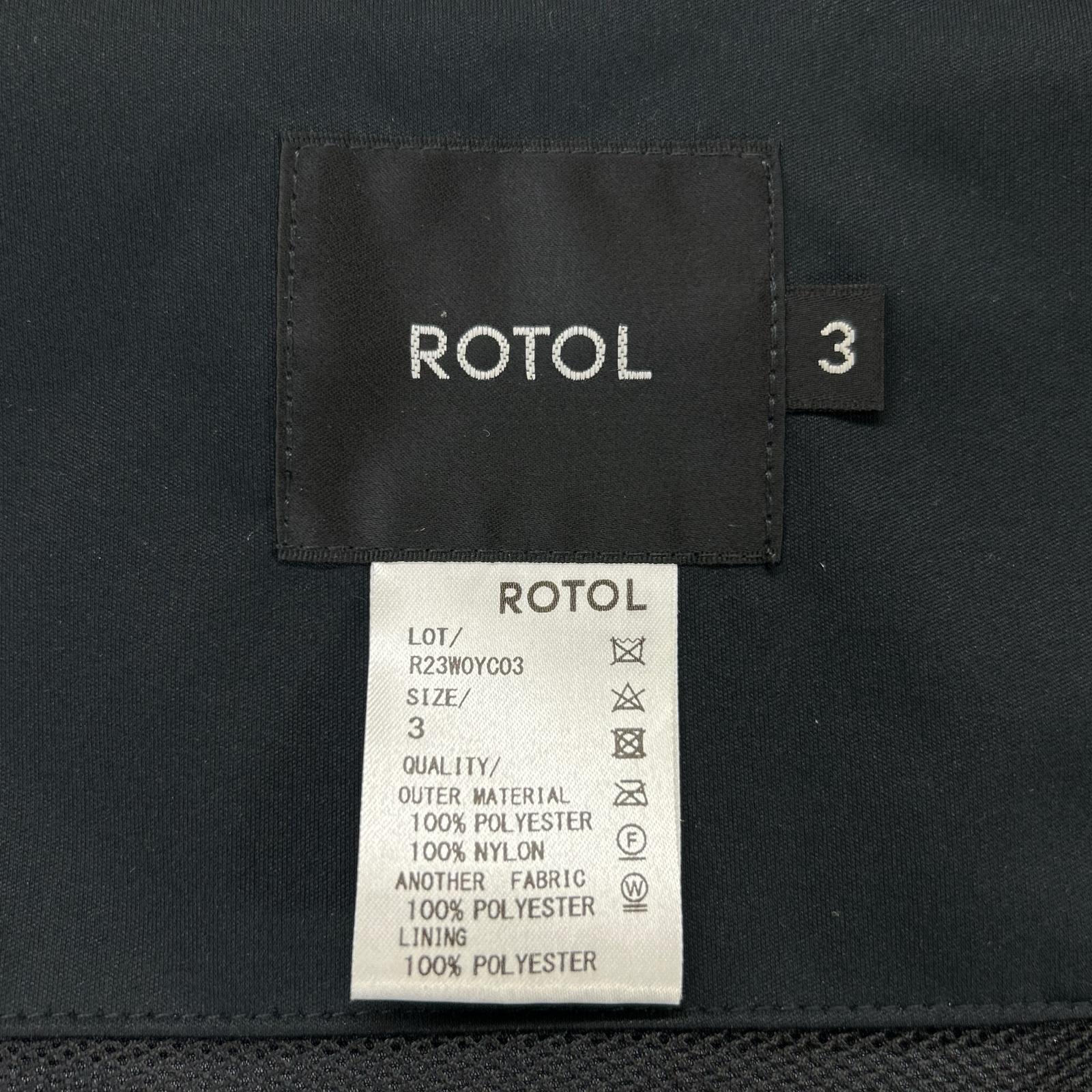 ROTOL ロトル R23W0YC03 ブラック 23AW SHELL PARKA mark:1.3 ジャケット ジャケット