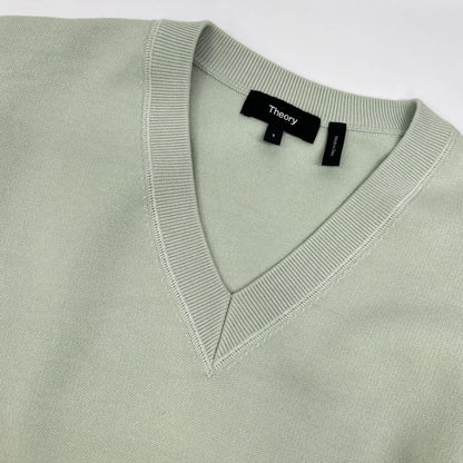 Theory 6101707 Mint V-Neck Sweater Top
