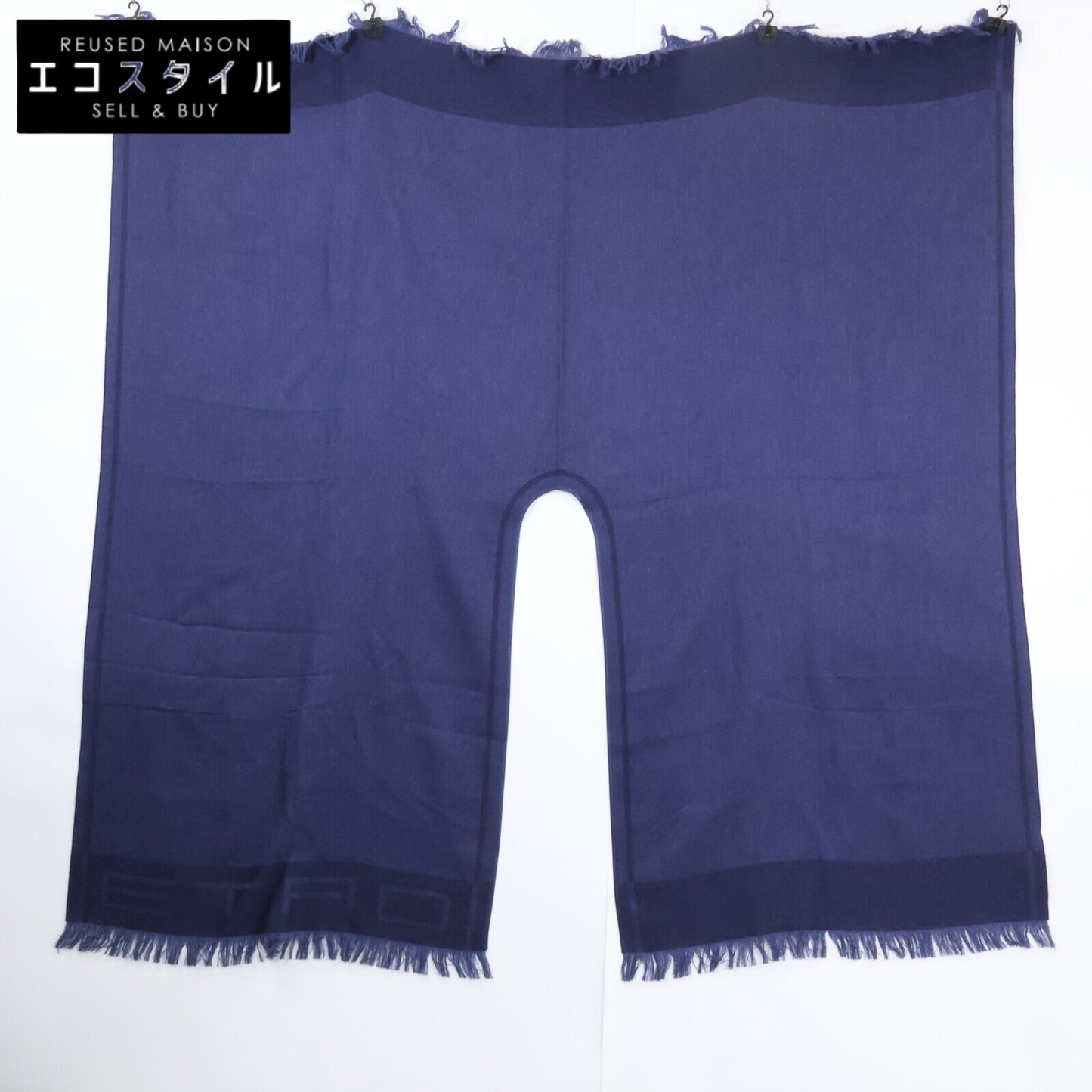 ETRO エトロ 【美品/国内正規】231-14317-9161 シルク/カシミヤ ジャカード ケープ ポンチョ ケープ