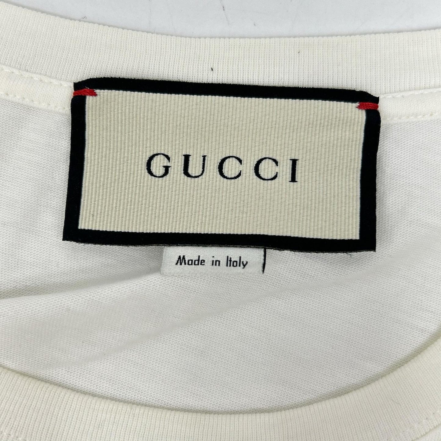 GUCCI グッチ 615044 ホワイト ピッグ刺繍 Tシャツ トップス