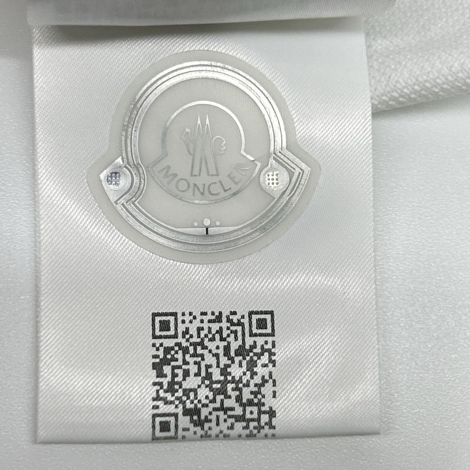 MONCLER モンクレール ホワイト コットン ポロシャツ トップス