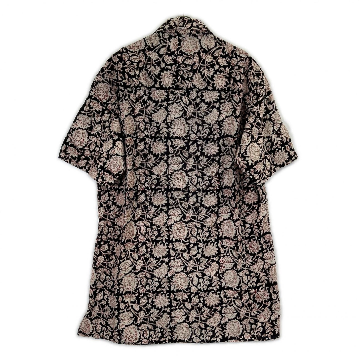 HG-B67-020 22SS INDIA BLOCK PRINT OPEN COLLER SHIRT トップス 2 メンズ