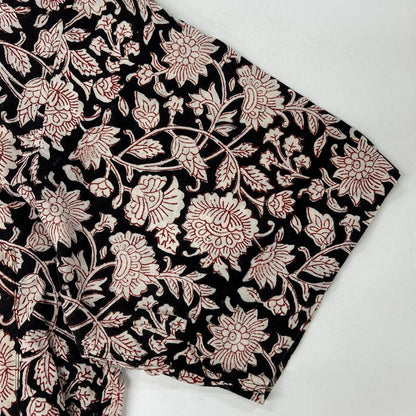 Yohji Yamamoto POUR HOMME ヨウジヤマモトプールオム HG-B67-020 22SS INDIA BLOCK PRINT OPEN COLLER SHIRT トップス