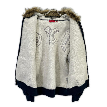 Supreme シュプリーム 25FW ネイビー Faux Fur Zip Up Hooded Sweatshirt トップス