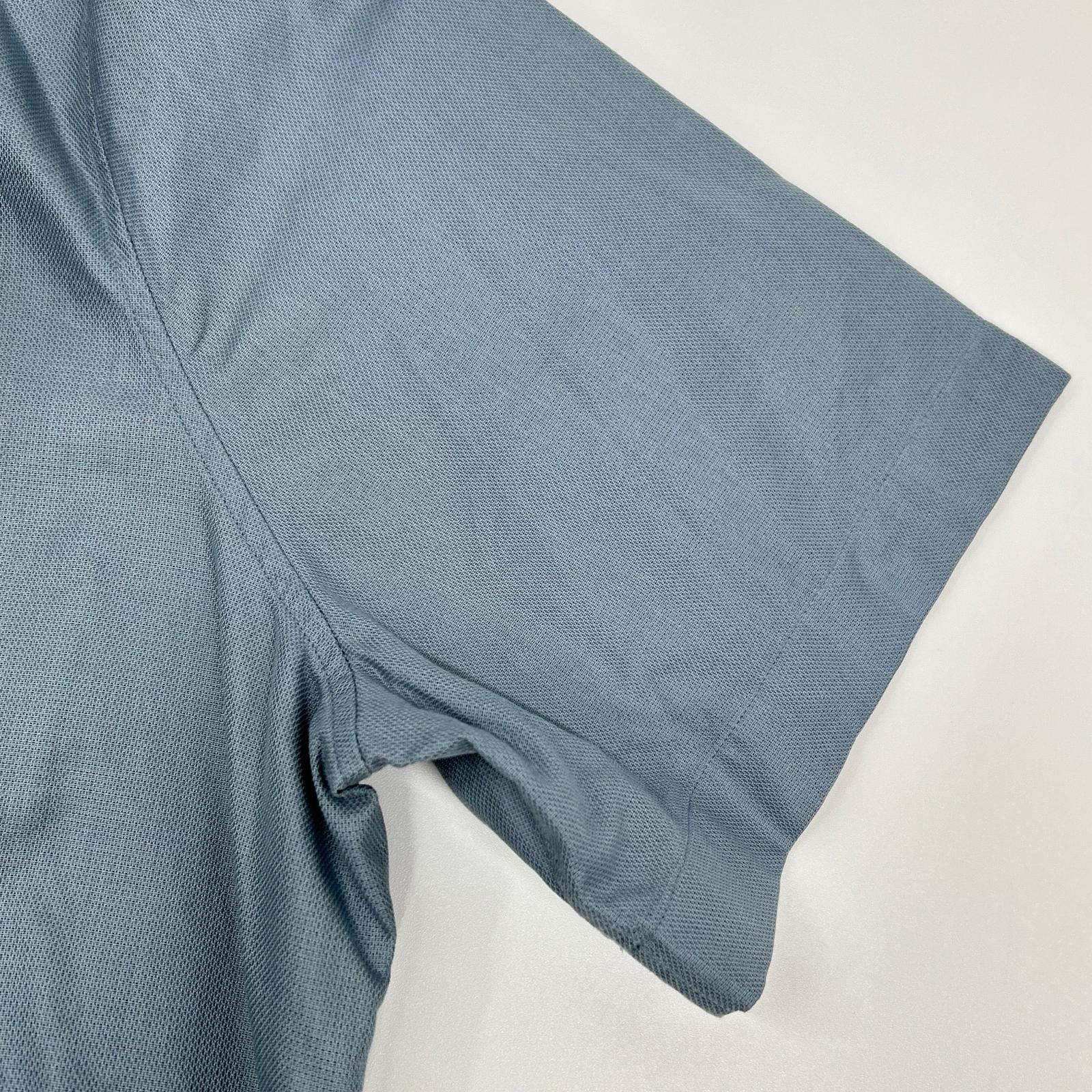 HERMES エルメス 41-5611 ブルー コットン100% BD 開襟シャツ トップス