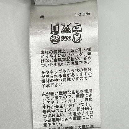 HERMES エルメス 41-5611 ブルー コットン100% BD 開襟シャツ トップス