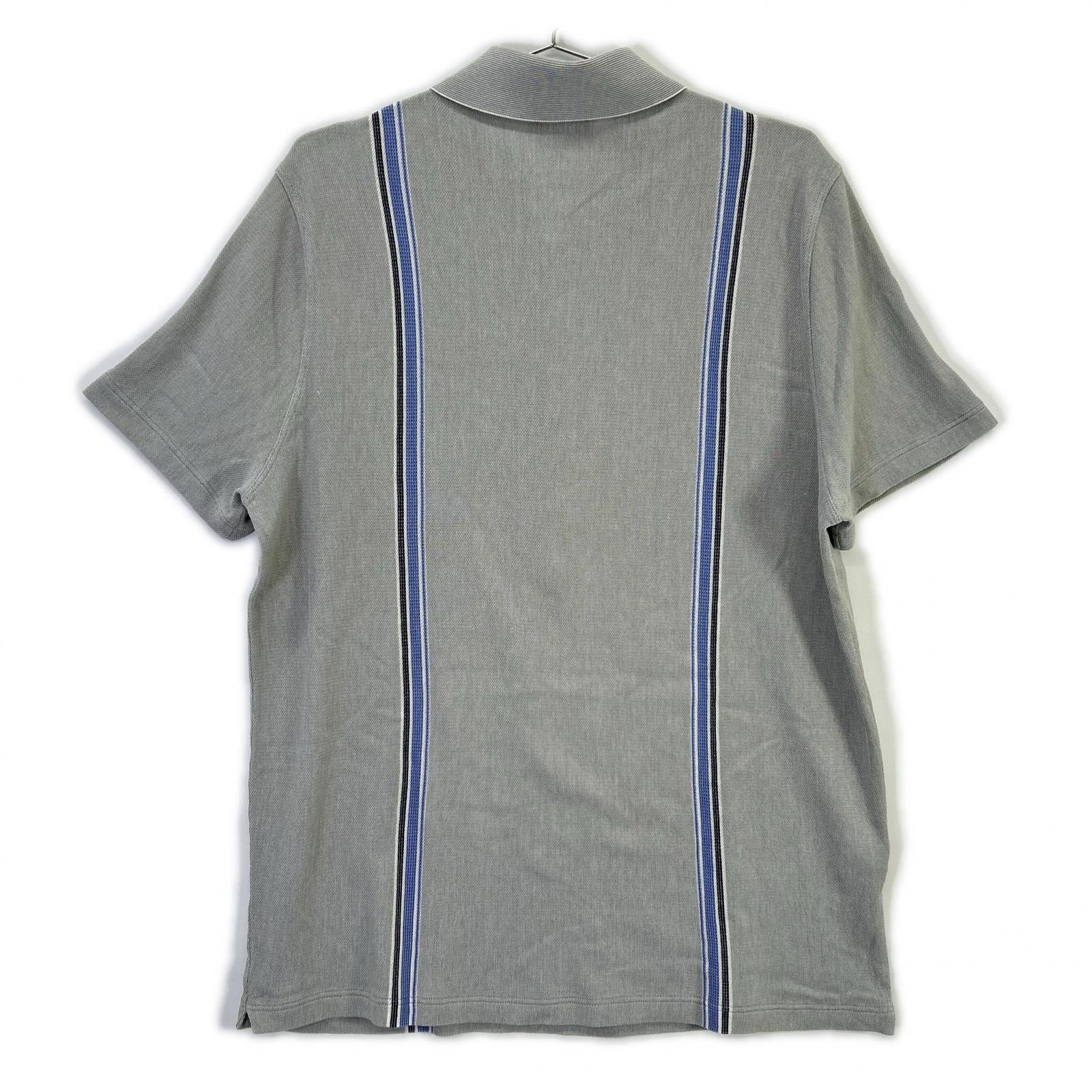 ◇HERMES メンズ カーキ×ネイビー ポロシャツ Sサイズ HERMES エルメス メンズ ポロシャツ サイズ：XL（ポロシャツ
