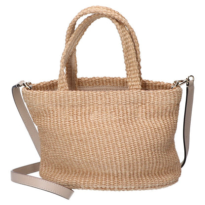 JIMMY CHOO ジミーチュウ ラフィア ビーチ トート ウエスト ミニ 2WAYショルダー トートバッグ