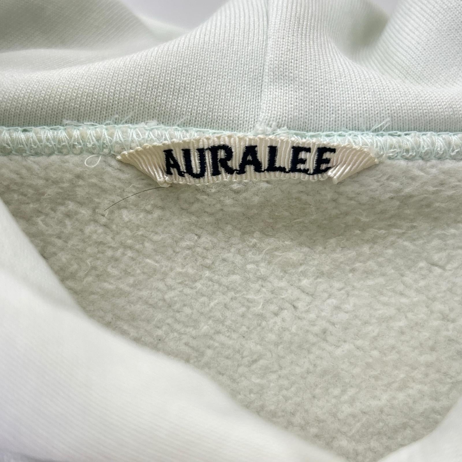 AURALEE オーラリー A9AP01PU ブルー BAGGY POLYESTER SWEAT P O PARKAパーカー トップス