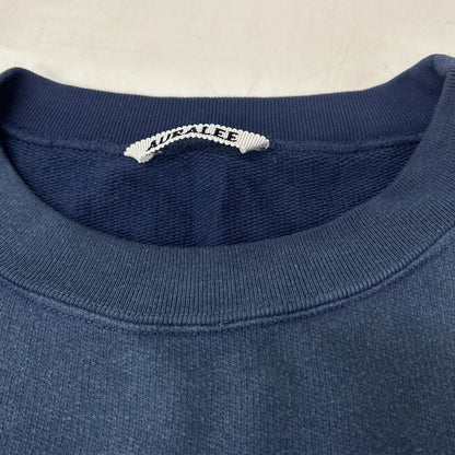 AURALEE オーラリー A25AP04MS 25AW 海军蓝 PRODUCT DYED PIMA LIGHT SWEAT 上衣