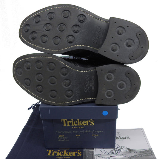 Tricker's トリッカーズ BOURTON バートン ダイナイトソール ウィングチップシューズ メンズ ブラック 8 5633 シューズ