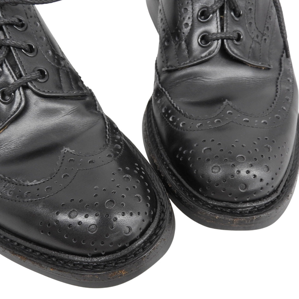 Tricker's トリッカーズ BOURTON バートン ダイナイトソール ウィングチップシューズ メンズ ブラック 8 5633 シューズ