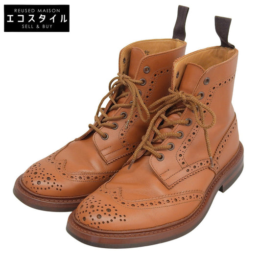 Tricker's トリッカーズ MALTON モールトン 7ホール ダイナイトソール ウィングチップ カントリーブーツ メンズ ブラウン系 8 M2508 シューズ
