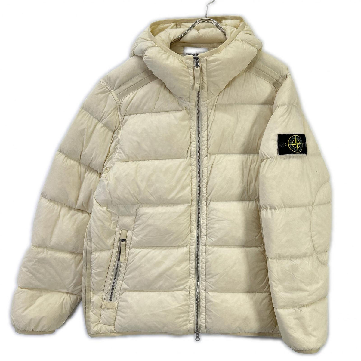 STONE ISLAND ストーンアイランド 23AW White 791543728 Nylon Stretch Hooded Down Jacket Jacket