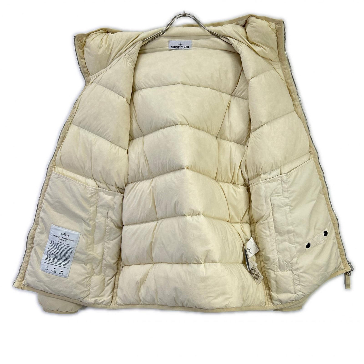 STONE ISLAND ストーンアイランド 23AW White 791543728 Nylon Stretch Hooded Down Jacket Jacket
