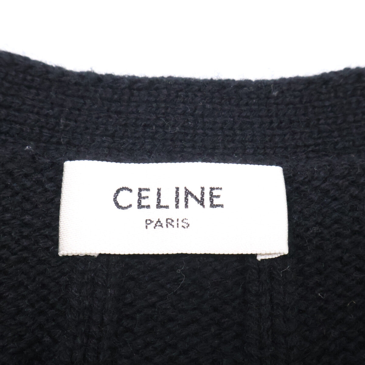 CELINE セリーヌ 【国内正規】2AD5G362W トリオンフ刺繍 カシミヤ ニットカーディガン トップス