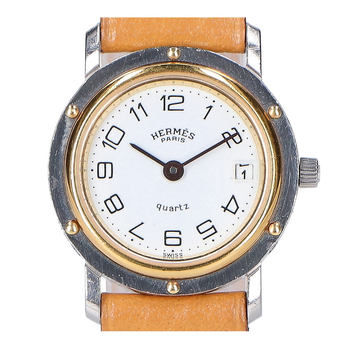 HERMES エルメス クリッパーデイト クォーツ 腕時計