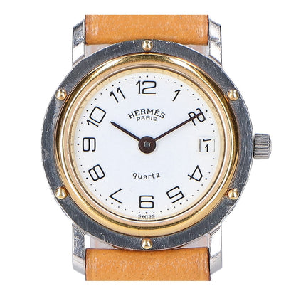 HERMES エルメス クリッパーデイト クォーツ 腕時計